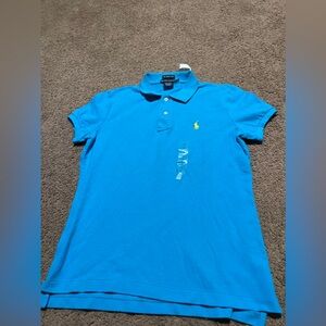 Ralph Lauren Blue Polo Shirt. NEW WITH TAGS